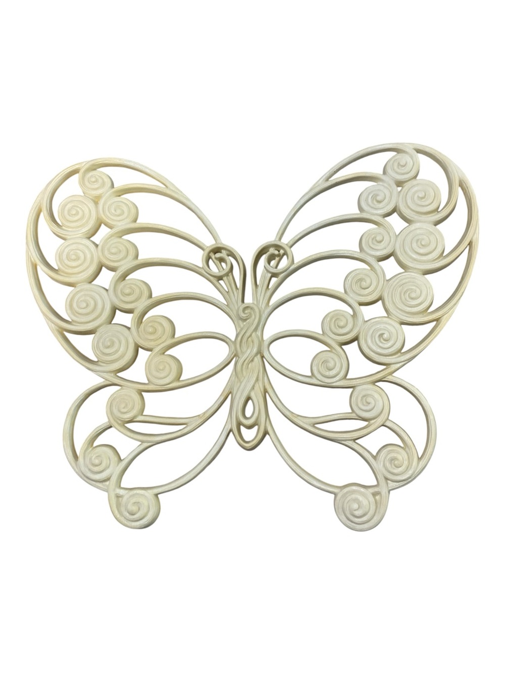 Burwood HOMCO Vintage Resin Butterfly Wall Art Decor 1970s Whimsical Retro Boho